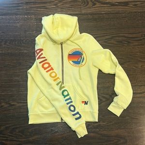 Aviator nation zip up hoodie. Size adult XS